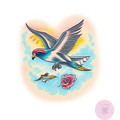 three little birds  tattoo design idea