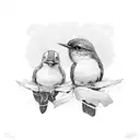 three little birds  tattoo design idea