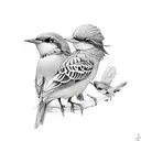 three little birds  tattoo design idea