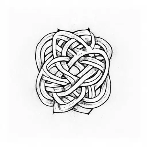 witch's knot tattoo design idea
