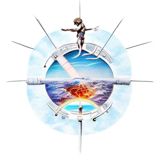 icarus and daedalus tattoo design idea