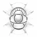 Incorporate symbols of basketball, squash, bodybuilding, american football and handball tattoo design idea