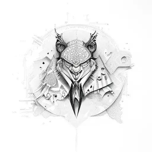 only scissors tattoo design idea