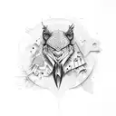 only scissors tattoo design idea