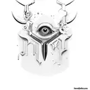 only scissors tattoo design idea
