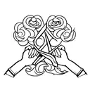 scissors tattoo design idea