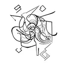 scissors tattoo design idea