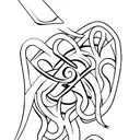 scissors tattoo design idea