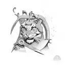 scissors tattoo design idea