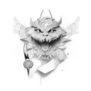 scissors tattoo design idea