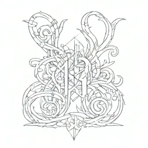 Number 143 tattoo design idea