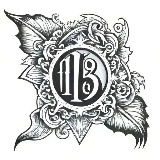 Number 143 tattoo design idea