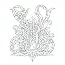 Number 143 tattoo design idea