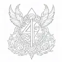 Number 143 tattoo design idea