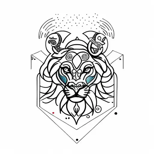Combine masculine Leo in feminine Aries. tattoo design idea