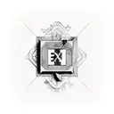 exit sign tattoo design idea