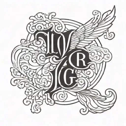 the word light in Greek with a symbol incorporated tattoo design idea