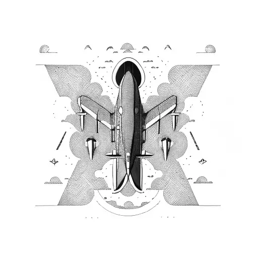 Aircraft  tattoo design idea