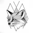 fox on ring finger tattoo design idea