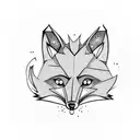 fox on ring finger tattoo design idea