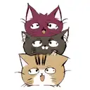 3 head cat like cerberus tattoo design idea