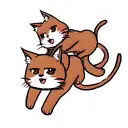 3 head cat like cerberus tattoo design idea