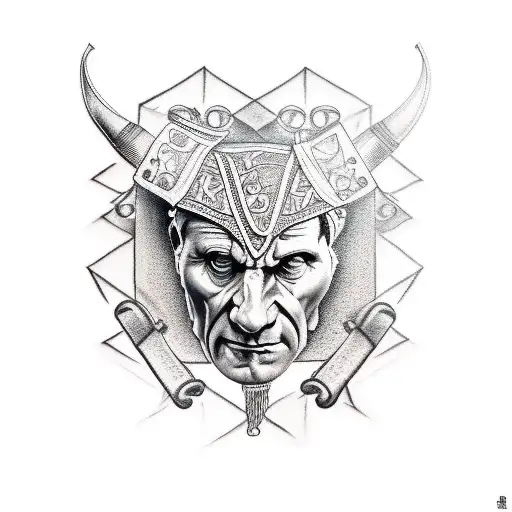 julius caesar  tattoo design idea