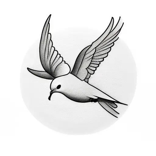 A minimalist tattoo of a dove carrying an olive branch, symbolizing peace and Palestine. tattoo design idea