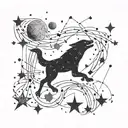 little dipper constellation  tattoo design idea