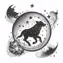 little dipper constellation  tattoo design idea