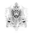 Gods Greatest Warrior tattoo design idea