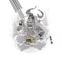 Gods Greatest Warrior tattoo design idea