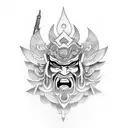 Gods Greatest Warrior tattoo design idea