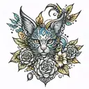 Sparkles and 111 tattoo design idea