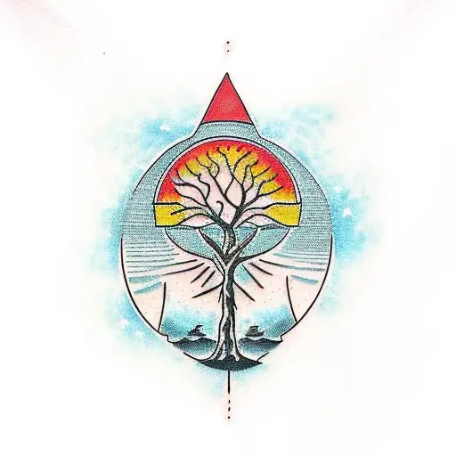 tree Rich africa tattoo design idea