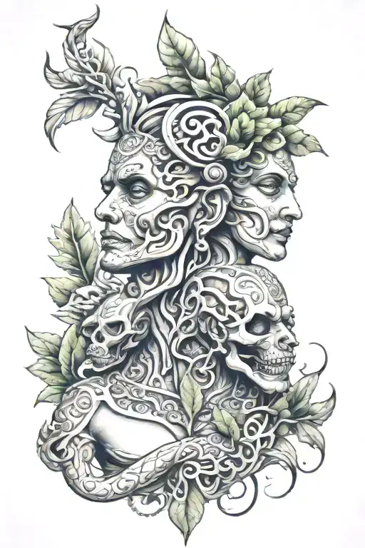 rajas tamas sattva tattoo design idea