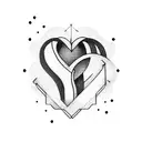 HEART SHAPED ROLLERCOASTER tattoo design idea