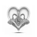 HEART SHAPED ROLLERCOASTER tattoo design idea