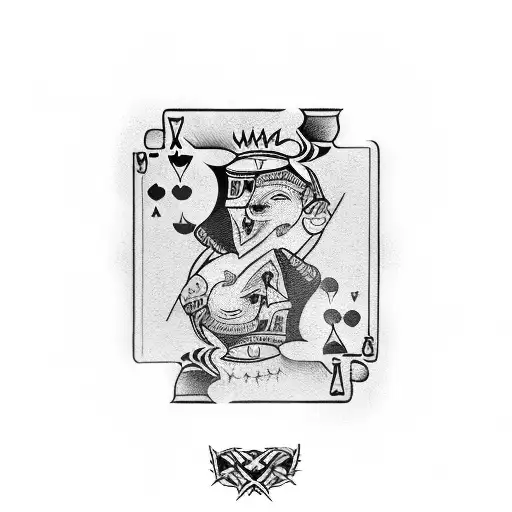 poker cards, 666, forearm tattoo design idea