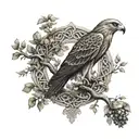 Celtic tree of life Celtic knot polish falcon tattoo design idea