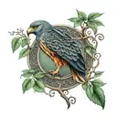 Celtic tree of life Celtic knot polish falcon tattoo design idea