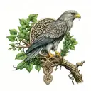 Celtic tree of life Celtic knot polish falcon tattoo design idea