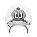 skull with sombrero hat  tattoo design idea