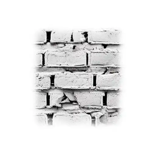 brick wall hard times tattoo design idea