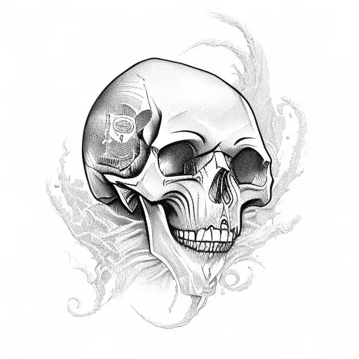 skull tattoo design idea
