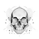minimalist skull tattoo tattoo design idea