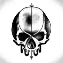 skull tattoo design idea