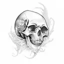 skull tattoo design idea