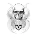 skull tattoo design idea