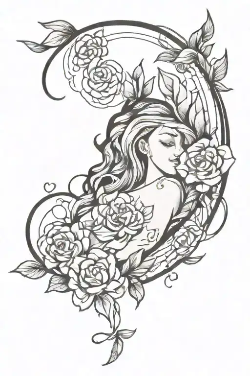 overthinking, anxiety, happy tattoo design idea